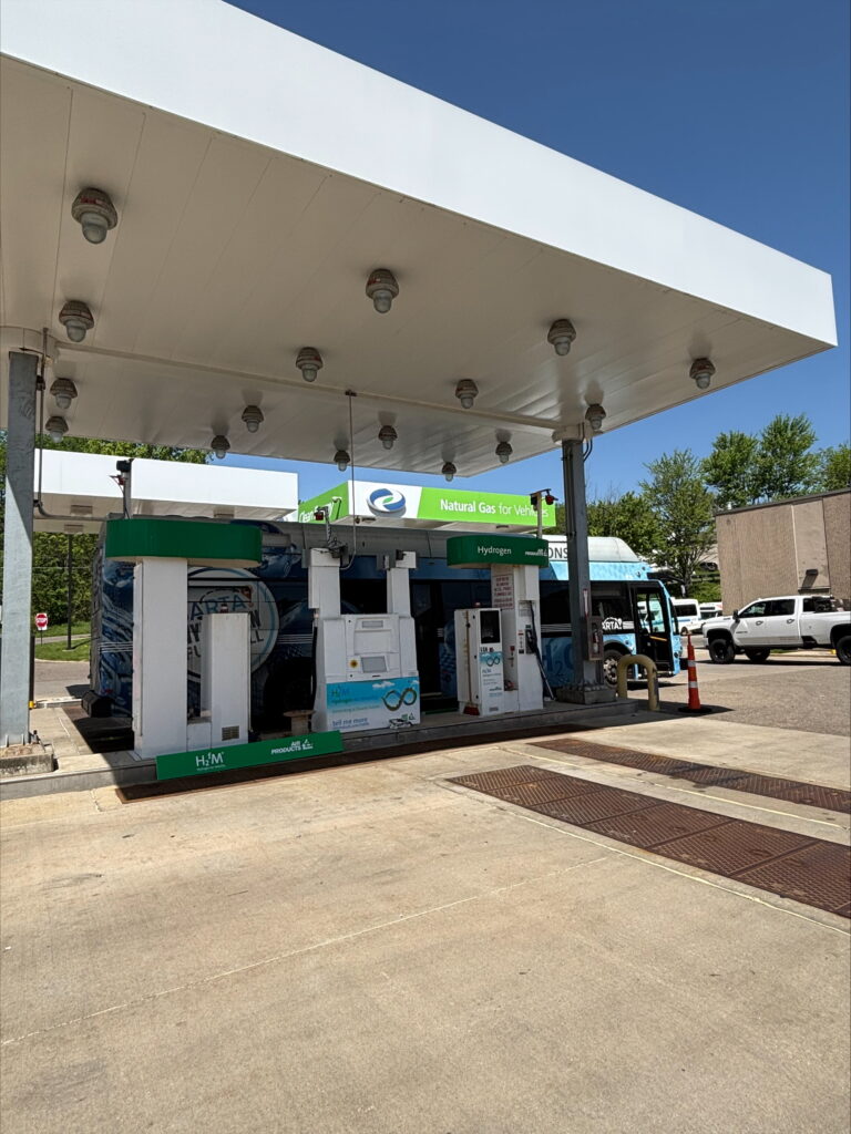 Bus and fueling station