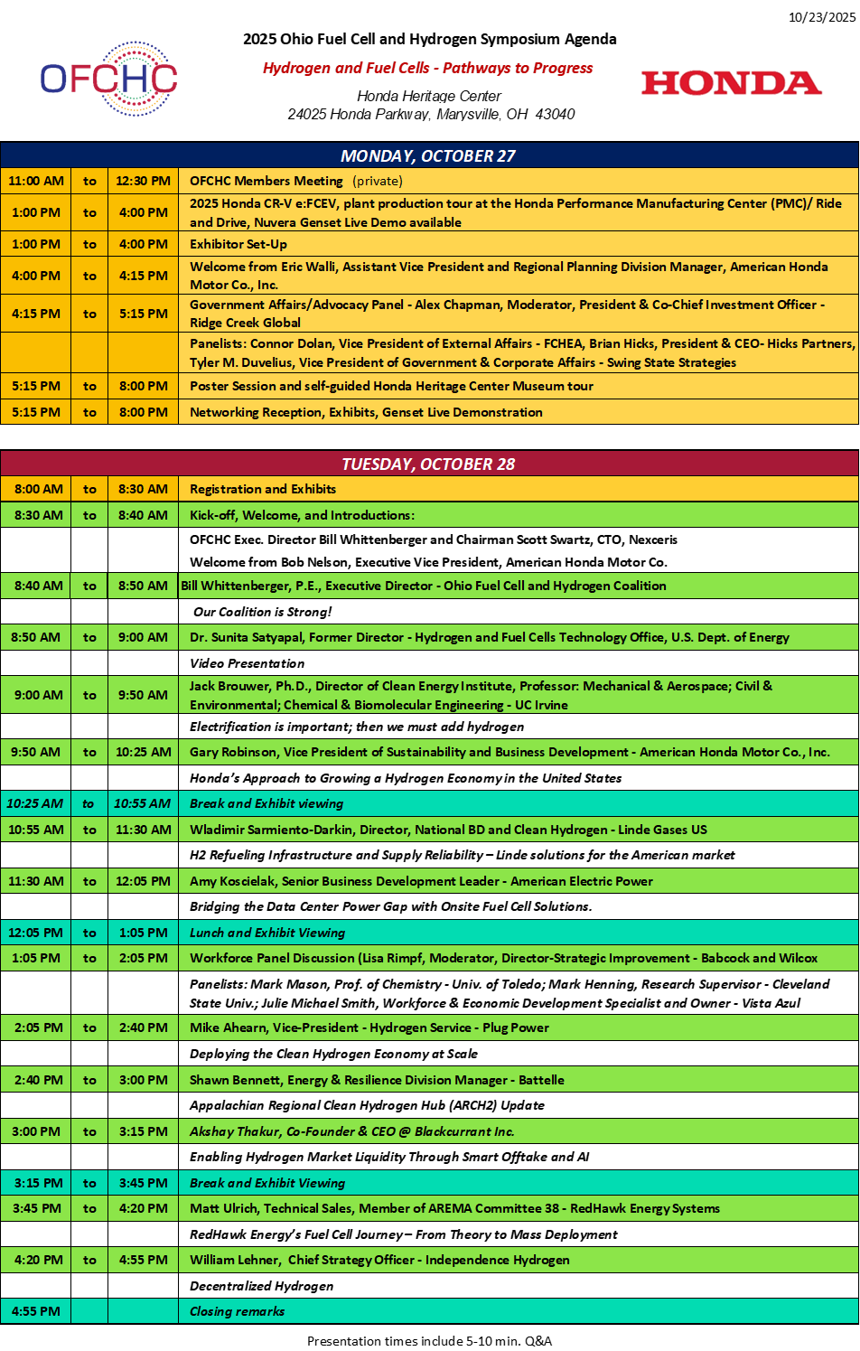 Symposium 2025 Agenda 10.23.25