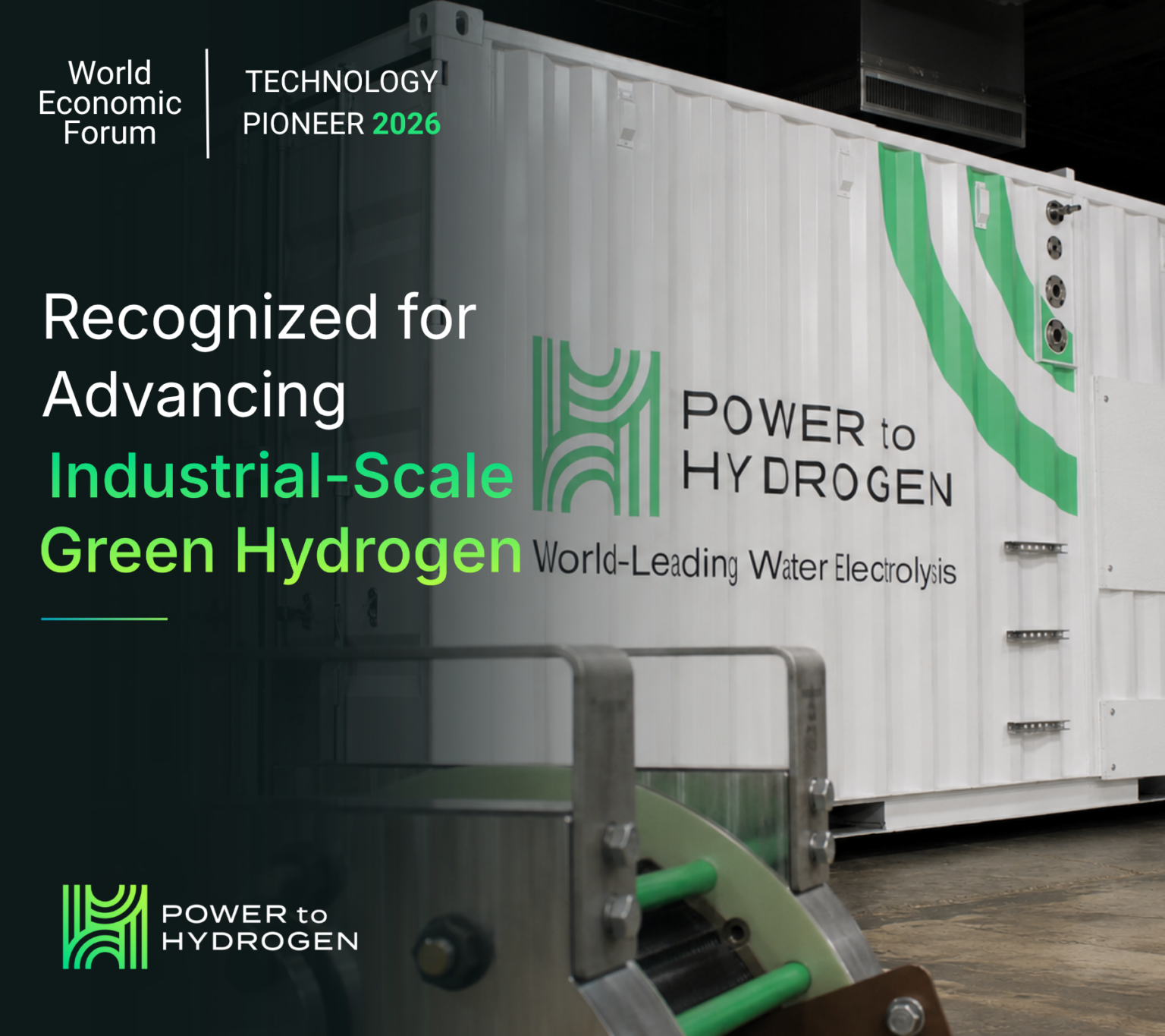 P2h2 World Economic Forum Names Power to Hydrogen a 2026 Technology Pioneer ...